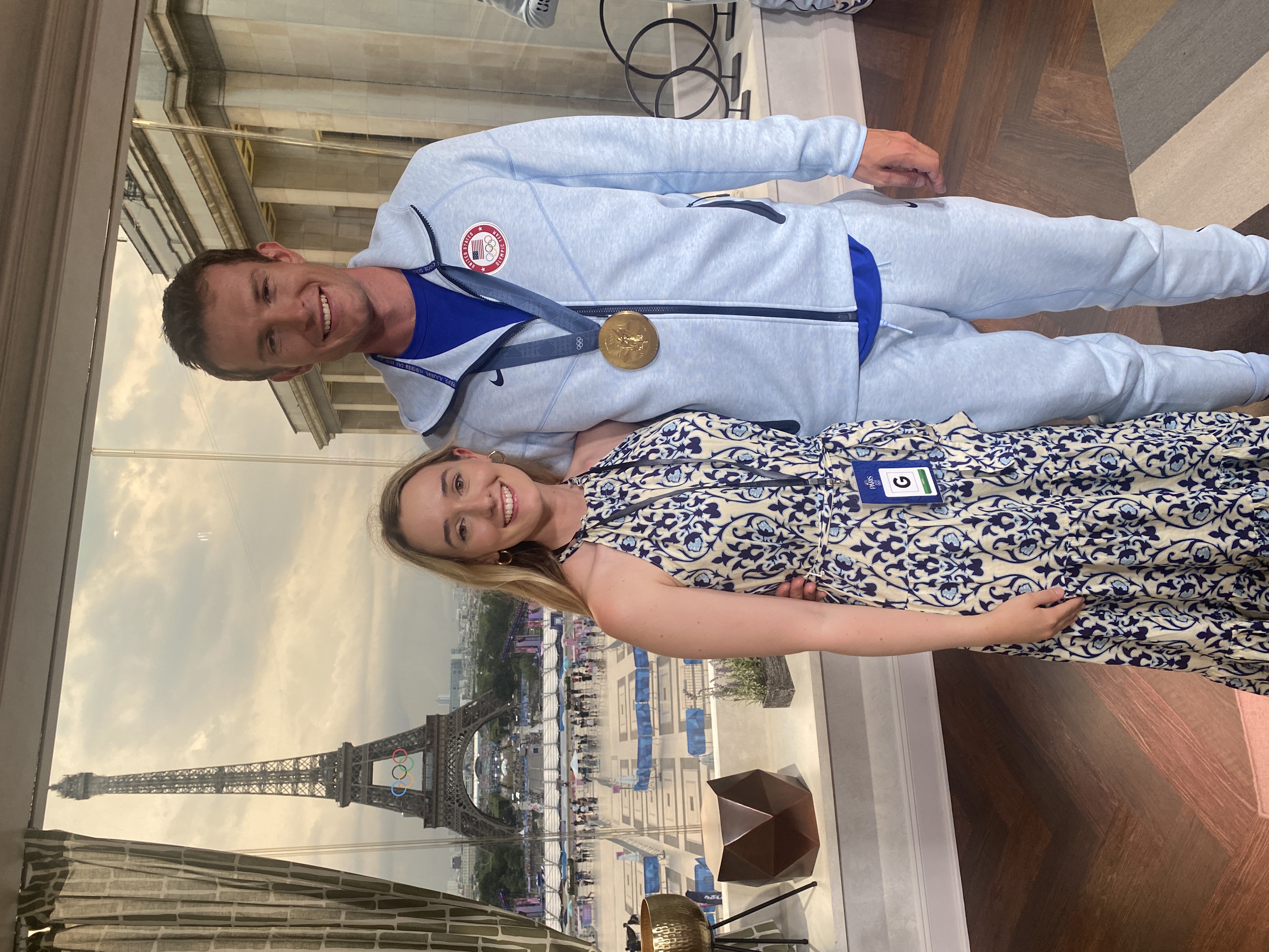 Natalie and Liam in Paris at the Olympics